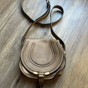 Authentic Chloé “Marcie” Small Crossbody Saddle Bag